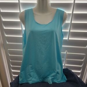 CHICO'S TURQUOISE SHELL LIKE NEW NO PULLS OR PILLS CHICO'S SIZE 3